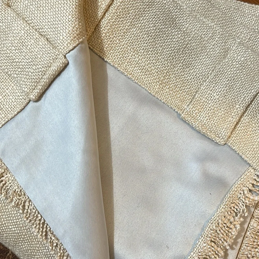 Anthropologie Luxe Linen Blend Blackout Curtain Size 50 x 108 NWT